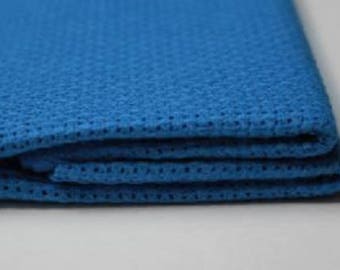 1 Pcs Blue Cotton Aida 11, 14, 16 ct 50 x 50cm