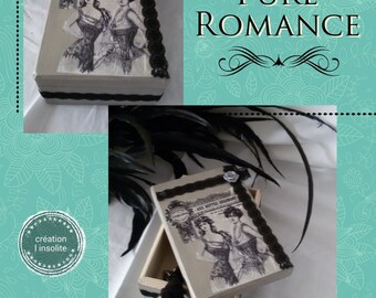 retro shabby style patina jewelry box