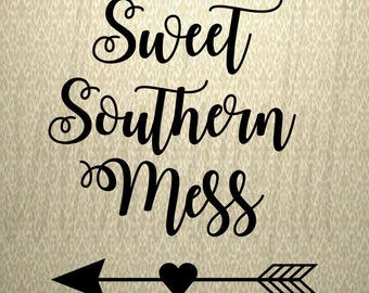 Free Free 164 Sweet Southern Mess Svg SVG PNG EPS DXF File