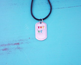 Gay Af necklace, Handmade