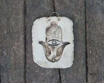 Hamsa Decoration Hamsa Wall Art Hamsa wall hanging Hamsa Sign Hamsa hand Judaica Hand of Fatima Evil eye Home Living Home Decor Wall Decor