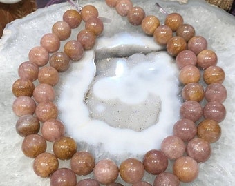 50% Mega Sale 16mm Pink Morango Quartz Gemstone Beads