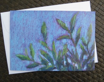 Leaves note cards, Set of 8 cards with envelopes