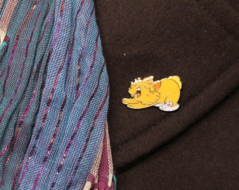 Lionhead Roar Yawning Bunny Rabbit Enamel Pin - House Rabbit - Soft Enamel Pin - Bunny lapel pin - Bunnies gift