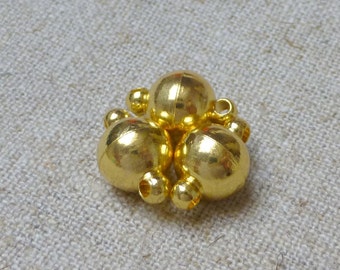 free UK postage 5 sets 8mm Gold Round Strong Magnetic Clasps