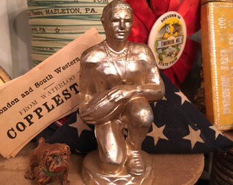 This Old Football Player Took A Knee And The Gold Vintage Trophy Topper