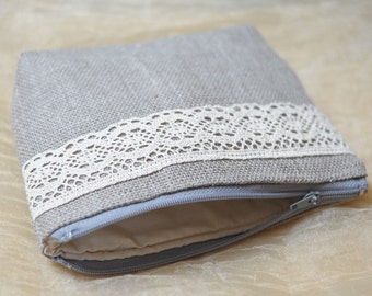 Women Purse Burlap Womens Clutch Linen Lace Bag Purses Evening Messenger Pouch Small Clutch Everyday Purse
