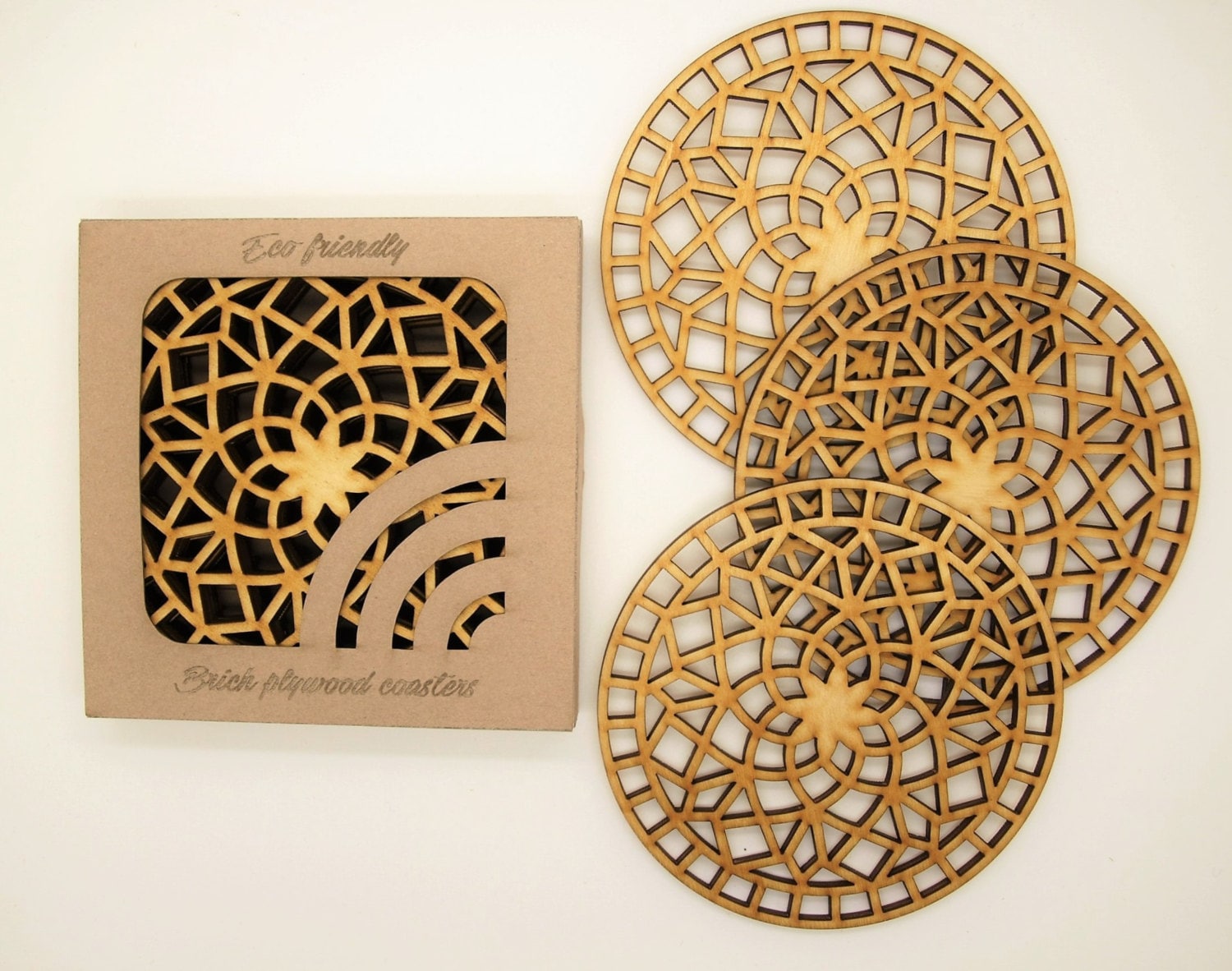 Wooden Laser Cut Coasters: An Exquisite Fusion of Art and Functionality