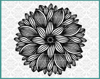 Download Mandala flower | Etsy