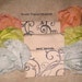 Seam Binding Hand Dyed - Distress Antiqued Vintage Inspired - Crinkled - Paradis Tropical Paris Market (HDSB005) ECS