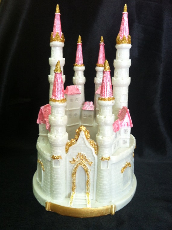 blue castle for cake princess birthday party pink castle