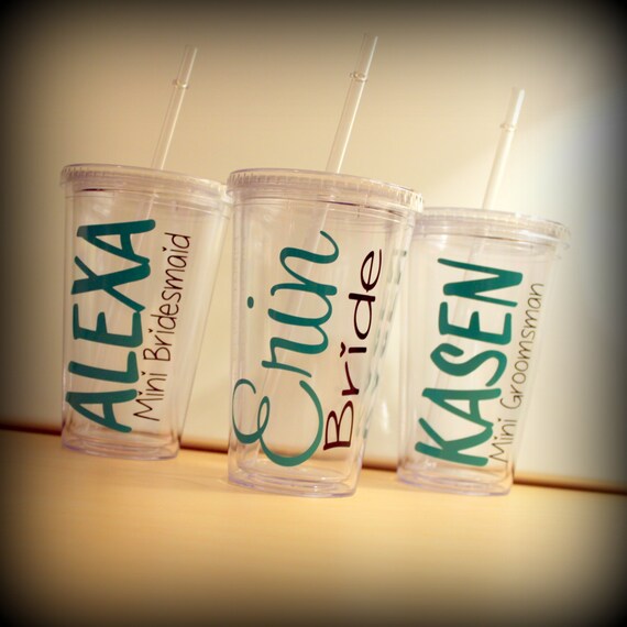 Items similar to 11 - Personalized Tumblers... Set of 11... Great gift ...