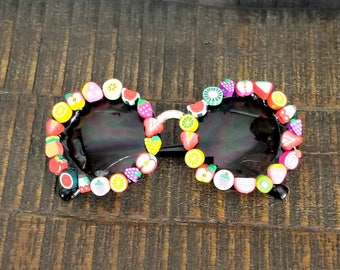 Fruit Sunglasses | Embellished Sunglasses | Festival flower sunglasses