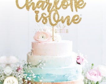 Name cake topper, custom cake topper, large cake topper, personalised cake topper, gold cake topper, first birthday topper, wedding cake