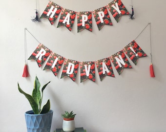 Happy Ridvan! Bunting (Waratah flower)