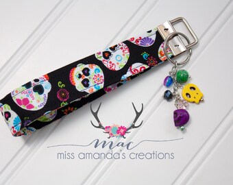 Sugar Skull Wristlet