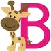 Giraffe Baby Machine Embroidery Design, Monogram Embroidery Font, Machine embroidery Designs, Safari Embroidery Design // Joyful Stitches