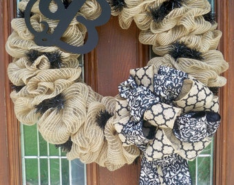 Fall Burlap Wreath