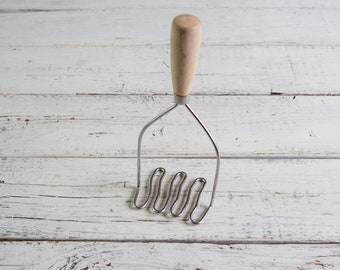Vintage Rustic hand Potato Masher-Food Photography Props