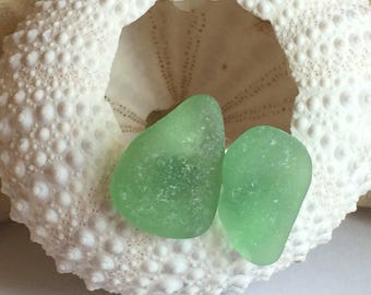 Sea Glass Stud Earrings, Tiny Sea Glass Earrings, Sea Glass Earrings, Beach Glass Stud Earrings
