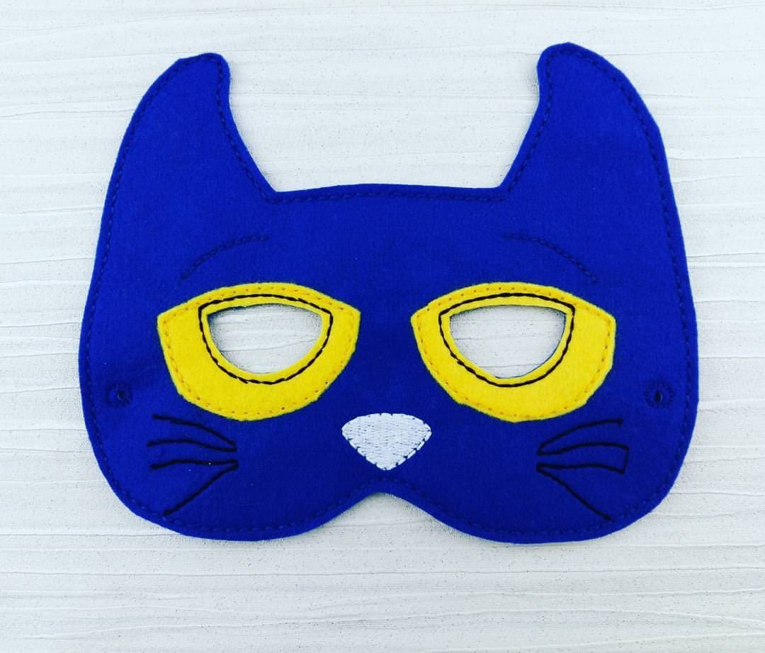 Pete The Cat Inspired Masks Pete Felt Mask Blue Cat mask