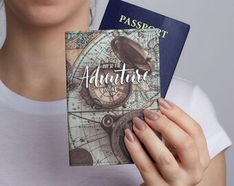 Compass Cover Leather Travel Passport Wallet Pass Wallet Leather Passport Cover Holder Case Travel Wallet Leather Passport Case Pouch CL6123