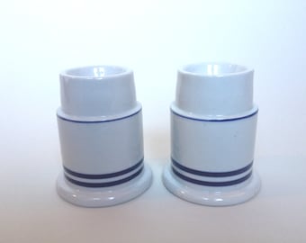 Vintage Ceramic Dansk Candleholders designed by Niels Refsgaard set of 2