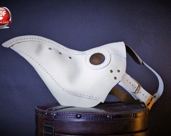 Plague Doctor Mask Pattern - DIY Pattern - Halloween Mask DIY - Pdf Download