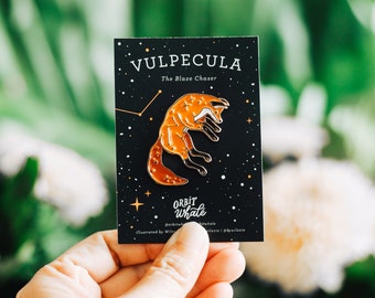 Vulpecula: The Leaping Fox Constellation Enamel Pin