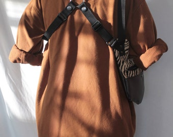 SINGLE Holster bag zebra pattern