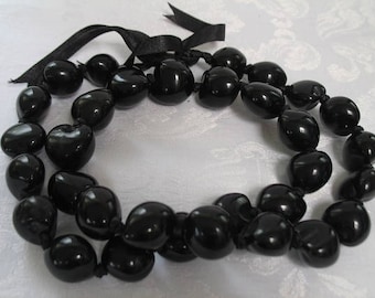 Vintage Kukui Nut Lei Necklace