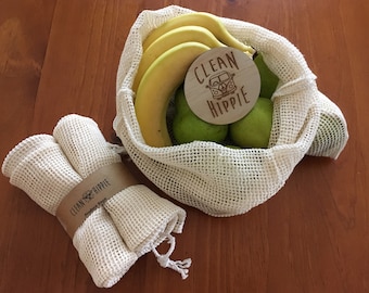 Organic Cotton Produce Bags