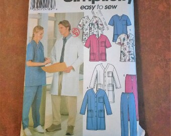 Simplicity 9334 Jacket / Top / Pants / Misses' / Men's / Teen's / Size BB / Size L / Size XL / Easy to Sew / Printed 2000