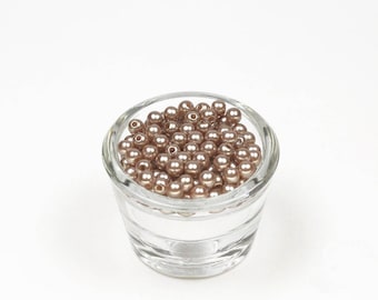 100 plastic sand beige ref 835 6 mm round beads