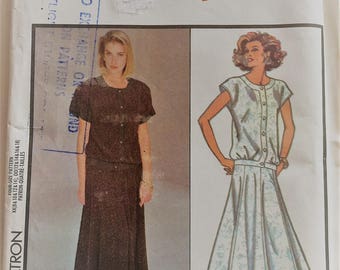 Vintage Style sewing pattern 1017 - Misses' two-piece dress