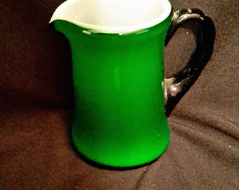 Hall-like small green pitcher