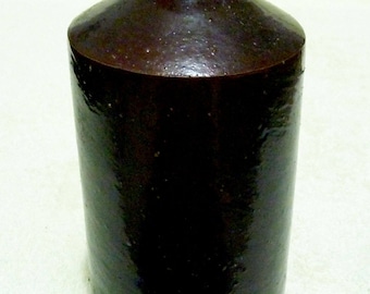 A Large Antique Stoneware Ink Bottle