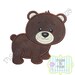 Applique Woodland Animal Bear Machine Applique Design