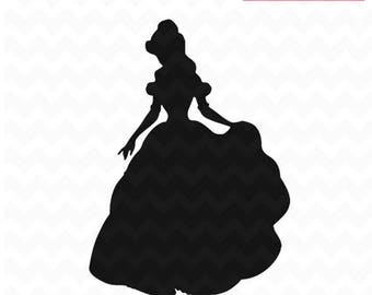 Free Free 198 Disney Belle Silhouette Svg SVG PNG EPS DXF File