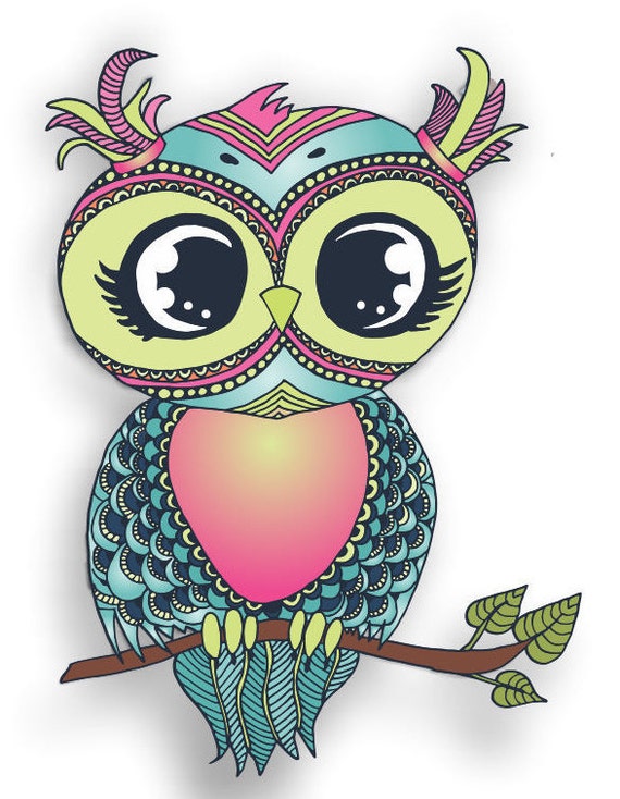 owl sticker pastel owl sticker sticker owl decal owl