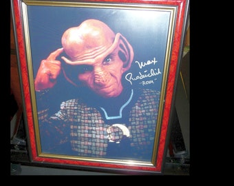 STAR TREK Deep Space Nine Genuine Signature Of "ROM" The Brother Of "Quark" And Father Of "Nog" Portrayed By Actor Max Grodénchik.