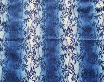 Fat Quarter Cotton Fabric in Dusty Blue With Very Small Print Design.