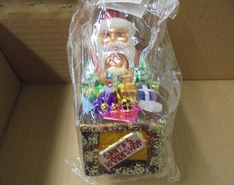 Christopher Radko Santa's Workshop Ornament in packaging