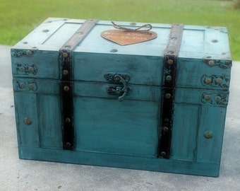 Keepsake Boxes - Time Capsule - Memory Box - Treasure Chest - Anniversary Keepsake - Memorial Keepsake - Wedding Card Box - LARGE