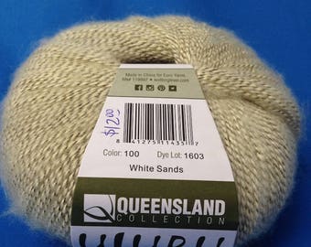 CLEARANCE!! Off-white Queensland Collection's Fun Cotton/Acrylic/Polyester Fingering Weight ULURU Yarn