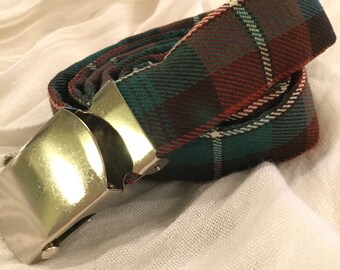 Plaid Belt Prince Edward Island Tartan - Plaid Belt - Tartan Belt