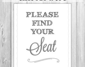 Find your seat | Etsy