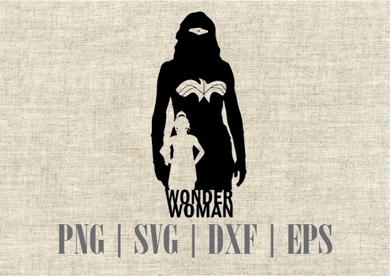 Download Wonder Woman Silhouette. Available in dxf, svg, png and ...