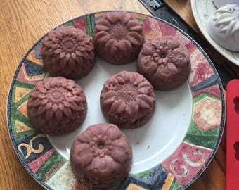Floral Black raspberry vanilla goat soap