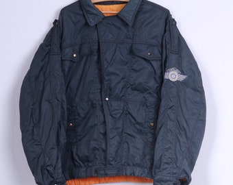Levi Strauss & co Mens XL Jacket Shiny Green Bomber Multi Pockets Lightweight Levi's Top